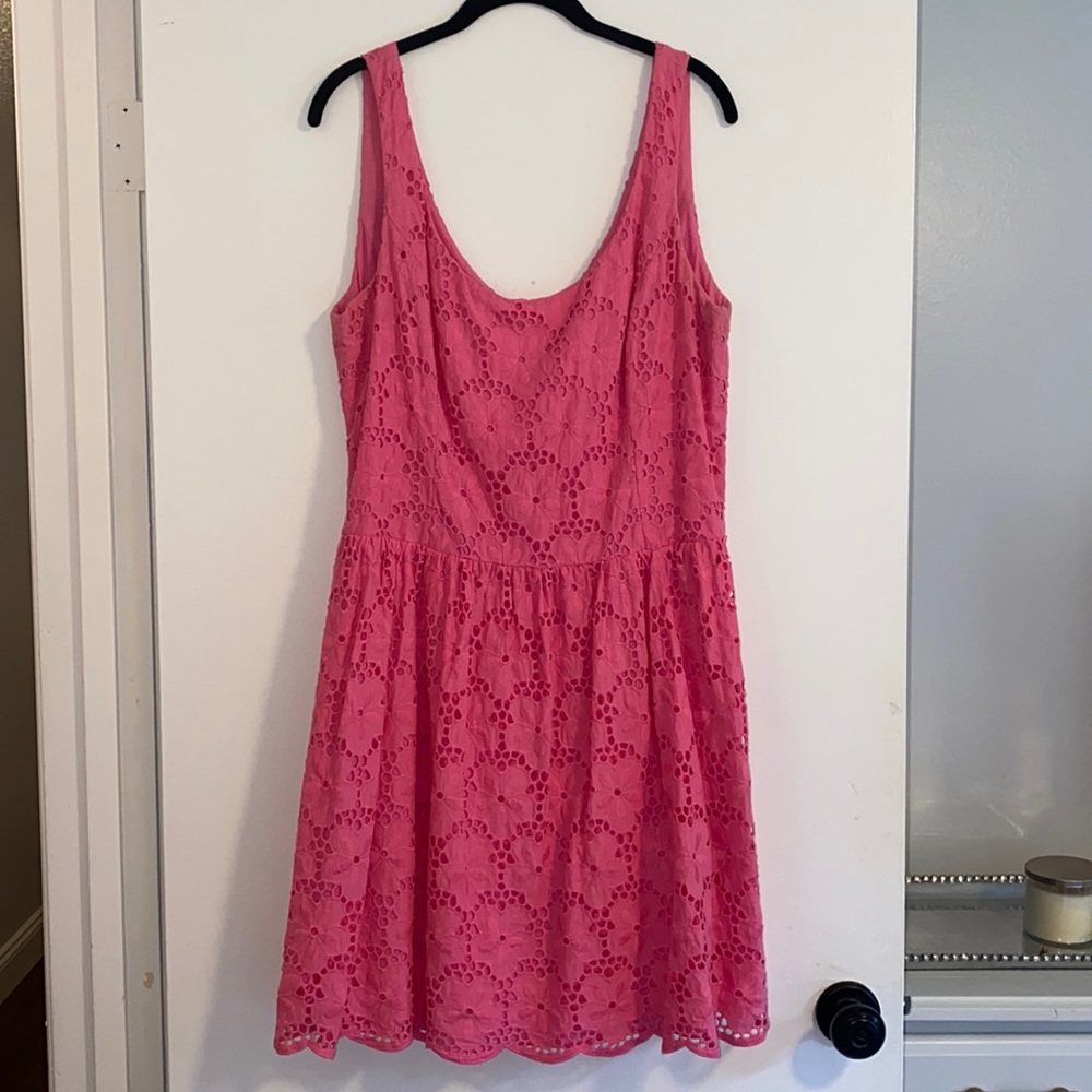 Pink Lilly Pulitzer Eyelet Mini Dress